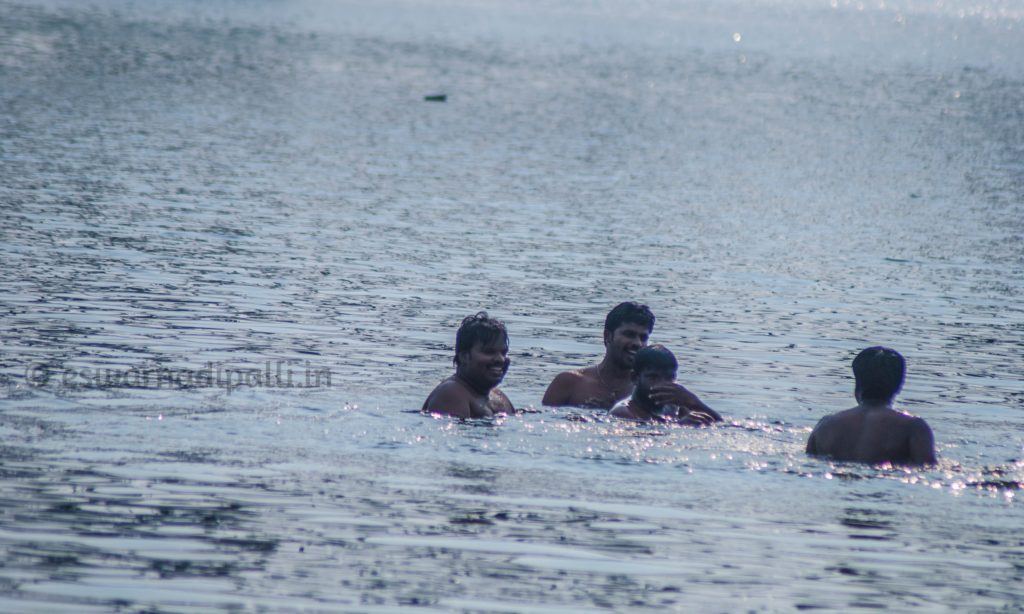 Swimming in River Krishna